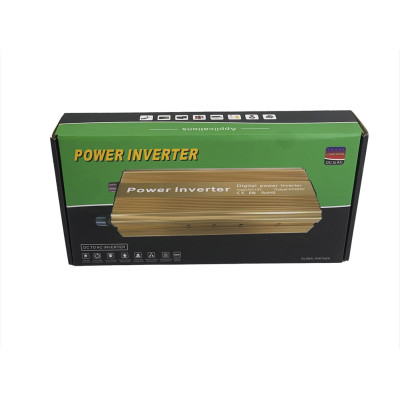 Інвертор перетворювач від акумулятора автомобільний Power Inverter 1000W напруги 12V-220V