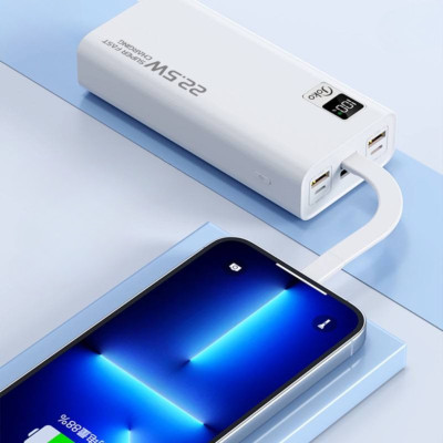 Повербанк 30000 mAh з дисплеєм Зовнішній акумулятор Joko J41 зарядний пристрій USB Type-C Lightning для телефону
