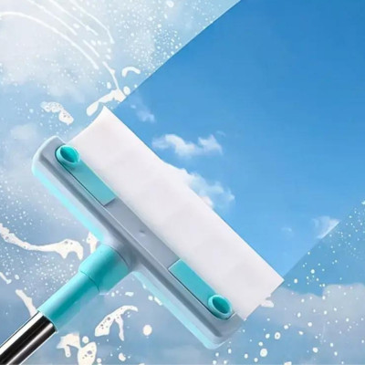 Скребок щітка для миття дзеркал та скла в комплекті 2 шт Multipurpose Squeegee Набір щіток для миття вікон