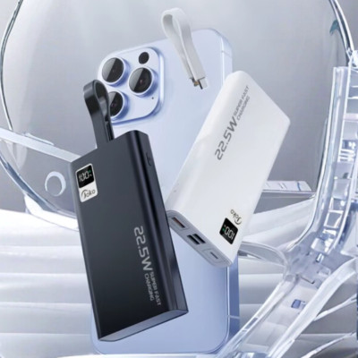 Повербанк 30000 mAh з дисплеєм Зовнішній акумулятор Joko J41 зарядний пристрій USB Type-C Lightning для телефону