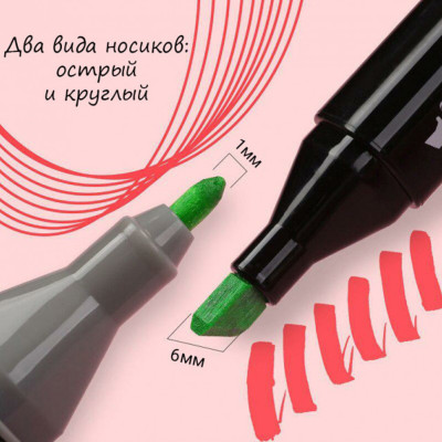 Скетч маркери SKETCHMARKER 40 кольорів Набір двосторонніх маркерів на спиртовій основі для художника