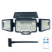 Вуличний потрійний прожектор із сонячною панеллю JB2188 Solar 136 SMD LED ліхтар із датчиком руху та пультом ДУ