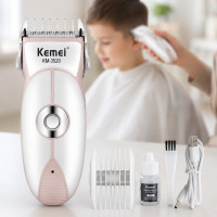 Акумуляторна машинка для стриження волосся дитяча Kemei KM-3520 акумуляторна з насадками