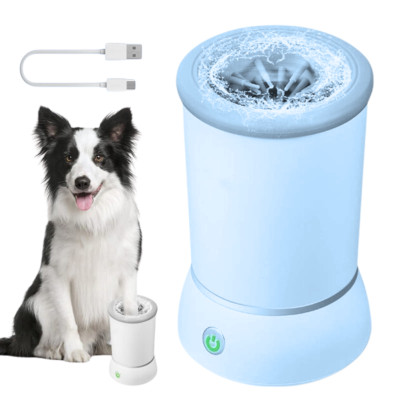 Автоматична лапомийка стакан для собак котів Pet Foot Wash Автоматичний очисник для лап з юсб USB