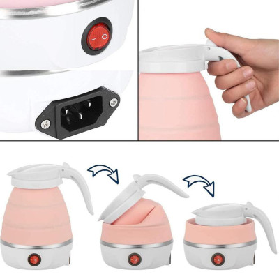 Силіконовий електрочайник дорожній складний Elecreic Kettle 600 мл сучасний портативний електронний чайник