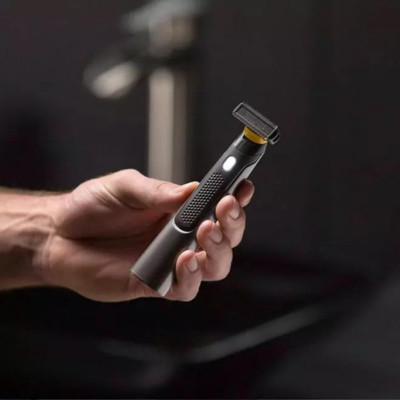 Портативний триммер для бороди та тіла Micro Trimmer з 3 насадками акумуляторний для сухого гоління