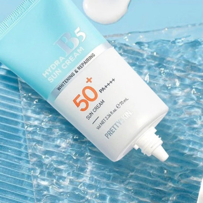 Крем сонцезахисний з ефектом відбілювання Prettyskin Hydra В5 Sun Cream SPF 50+