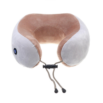 Массажная подушка подкова с эффектом памяти и вибрацией Upgrade Vibration Pillow виброподушка массажер