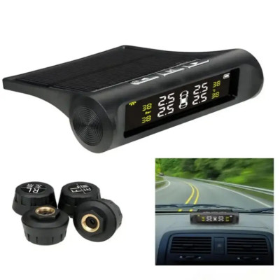 Бездротова система контролю тиску в шинах TPMS із сонячною панеллю зовнішні датчики