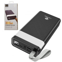Power bank 30000 mAh LENYES зовнішній акумулятор зарядний пристрій повербанк тайп си та юсб Lightning