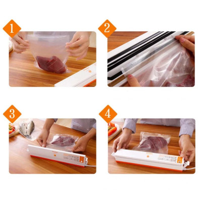 Вакуумний пакувальник Freshpack Pro QH-01 вакууматор ручної продуктів Побутові вакуумні пакувальники