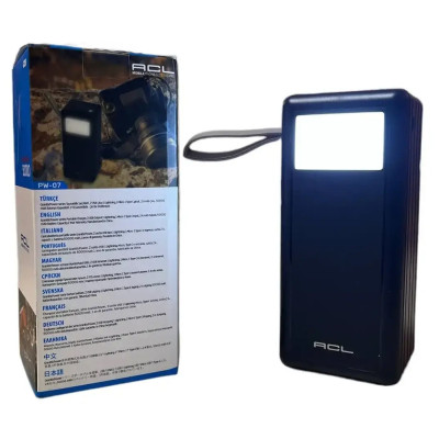 Power bank 50000 mAh повербанк ACL PW07 зарядка для телефону зарядний пристрій Lightning Type-C MicroUSB USB