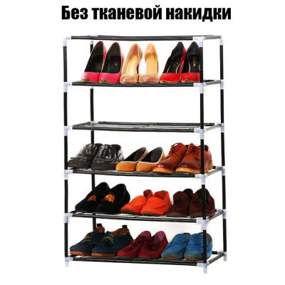 Тканинна шафа полиця для взуття тканинний стелаж взуттєва підставка 60x30x90 см Brown