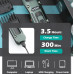 Акумуляторна машинка для стрижки волосся VGR V696 портативна з usb зарядкою 4 насадками та підставкою