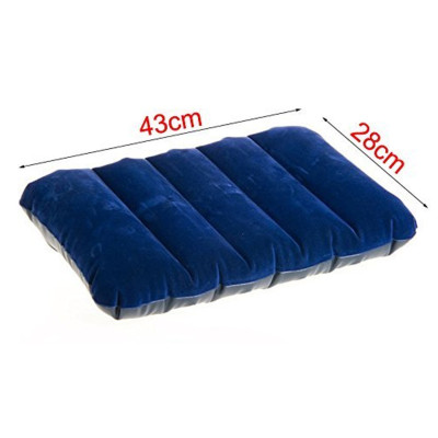 Подушка надувна Intex 43x28x9 см Синя 68672 Туристична дорожня похідна для плавання і подорожей 2шт