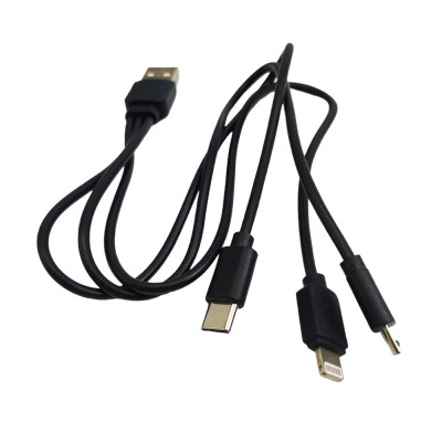 Повербанк 2120 зарядний пристрій для телефону 20000 мАг акумулятор Micro USB Type C USB Lightning