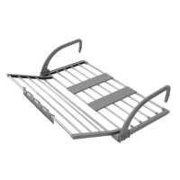 Раскладная сушилка для белья на балкон окно Folding Clothes Hanger 3269В Двойная сушка для одежды на батарею