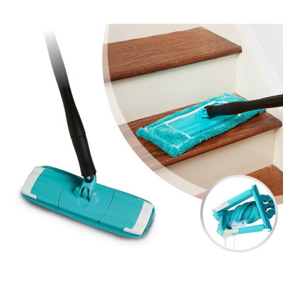 Швабра ледащо з автоматичним віджимом для швидкого прибирання Titan Twist Mop Диво швабра 360 Синя титан моп