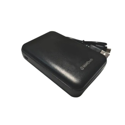 Зовнішній акумулятор з дисплеєм Power Bank MMCtech 12000 mAh Повербанк Чорний
