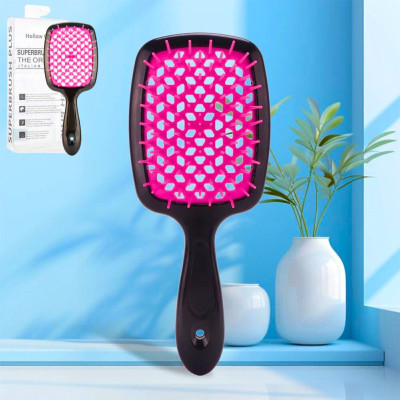 Масажна розчіска Superbrush для укладання всіх типів волосся будь якої довжини в коробці