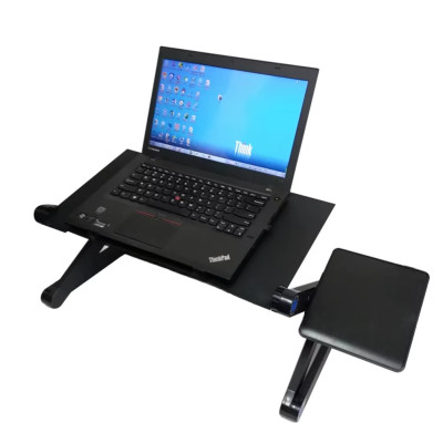 Складаний столик трансформер для ноутбука Laptop Table Т9 Металевий стіл-підставка багатофункціональний