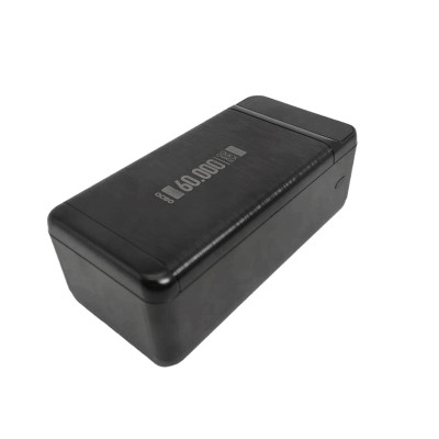 Powerbank 60000 QC60 Micro USB Type С Lightning з ліхтариком Зарядка повербанк 60000 mAh