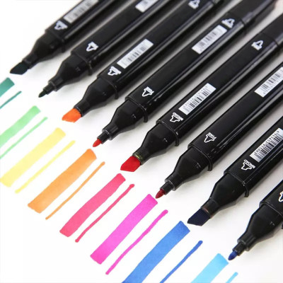 Скетч маркери SKETCHMARKER 60 кольорів Набір двосторонніх маркерів для скетчинга на спиртовій основі для архітектора та дизайну