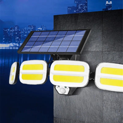 Вуличний прожектор із сонячною панеллю KXK601 Solar 240COB світлодіодний ліхтар із датчиком руху та пультом ДУ