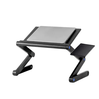 Складаний столик трансформер для ноутбука Laptop Table Т9 Металевий стіл-підставка багатофункціональний