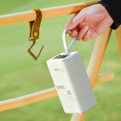 Повербанк 60000 mAh для ноутбука Remax RPP-650 100w зарядний пристрій Power Bank зарядний пристрій для гаджетів з дисплеєм