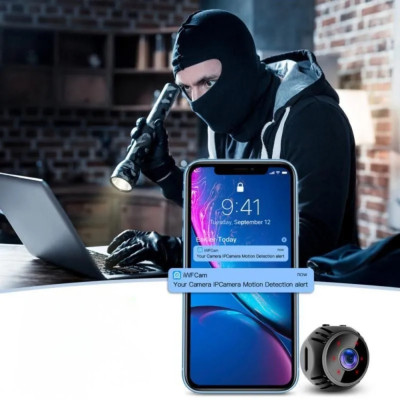 Бездротова Wi Fi міні камера відеоспостереження P7-W8 портативна з підставкою для дому та офісу