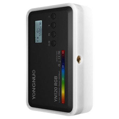 Бездротове камерне відеосвітло YONGNUO YN120RGB акумуляторна міні лампа LED портативна для фото і відео