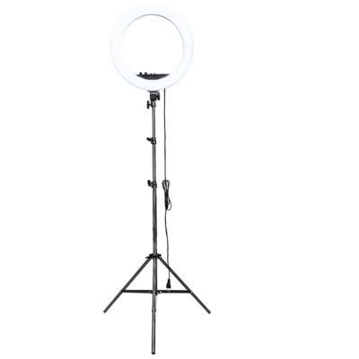 Кільцева лампа RL18 II 512 LED зі штативом і чохлом Кільцеве освітлення для професійної зйомки набір блогера