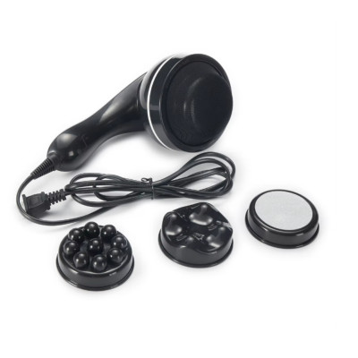 Вібраційний ручний масажер Body Massager PL-664В для всього тіла багатофункціональний з 4 насадками
