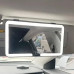 Автомобільне дзеркало для макіяжу LED Vanity На козирок автомобіля прямокутне Підсвітка з акумулятором