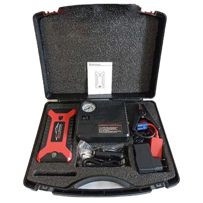 Пускозарядний пристрій JUMPSTARTER автомобільна пускова зарядка портативний бустер з компресором
