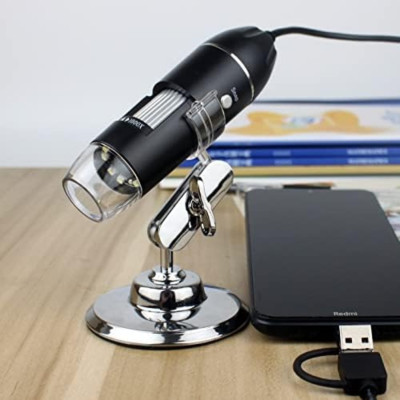 Електронний мікроскоп із підсвічуванням USB Цифровий мікроскоп для паяння телефону зі збільшенням 1600х Кишеньковий
