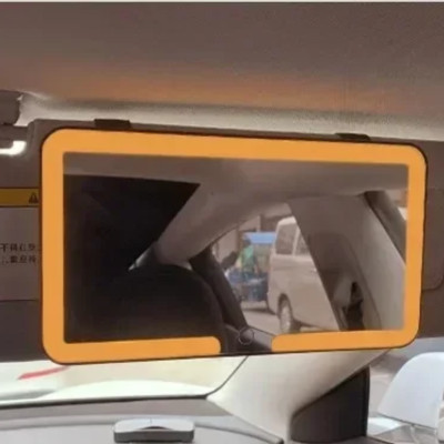 Автомобільне дзеркало для макіяжу LED Vanity На козирок автомобіля прямокутне Підсвітка з акумулятором