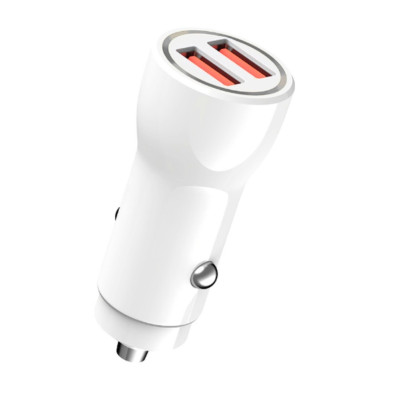 Автомобільний зарядний пристрій із швидкою зарядкою та 2 USB роз'ємами комплект з кабелем зарядки USB TypeС