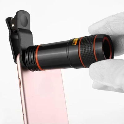 Об'єктив телескоп 8х для камери мобільного телефону Mobile Phone Telescope знімна лінза з прищіпкою