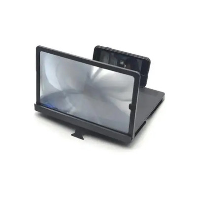 9D збільшувач екрану телефону Enlarged screen F8 скло підставка для мобільного 3D лупа чорна