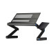 Складаний столик трансформер для ноутбука Laptop Table Т9 Металевий стіл-підставка багатофункціональний