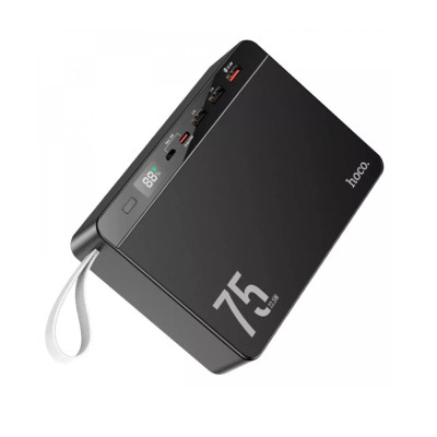 Повербанк 75000 mAh зі швидкою зарядкою та дисплеєм hoco J94 універсальний зарядний пристрій 22.5W USB Type-C micro USB