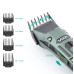 Акумуляторна машинка для стрижки волосся VGR V696 портативна з usb зарядкою 4 насадками та підставкою