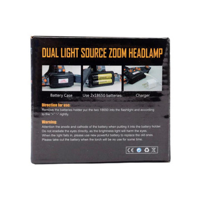 Ліхтарик налобний на акумуляторах High Power Headlamp Т6 Акумуляторний Led ліхтарик на голову