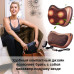 Массажная подушка для шеи и спины 8 шариков Massage pillow Роликовый массажер подушка для тела с ик подогревом