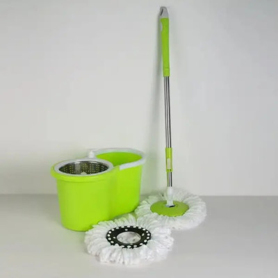 Швабра з відром Magic Mop 6л з центрифугою автоматичним віджиманням та полосканням ледарка телескопічна