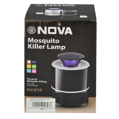 Знищувач комарів NOVA Mosquito killer lamp NV 818 Антимоскітна лампа пастка від комарів електрична