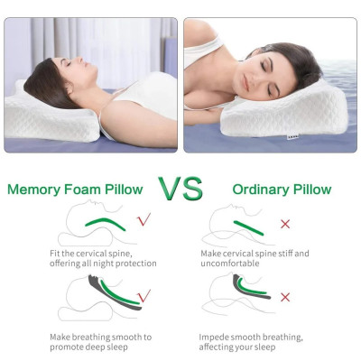Ортопедична подушка для здорового сну memory latex pillow м'яка з ефектом пам'яті