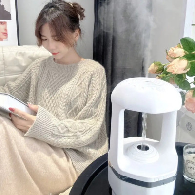 Краплинний антигравітаційний зволожувач повітря 2в1 Water Drop Humidifier зволожувач для будинку з підсвічуванням